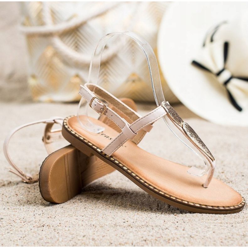 Seastar Flip-flops Sandals With Ornament beige 1