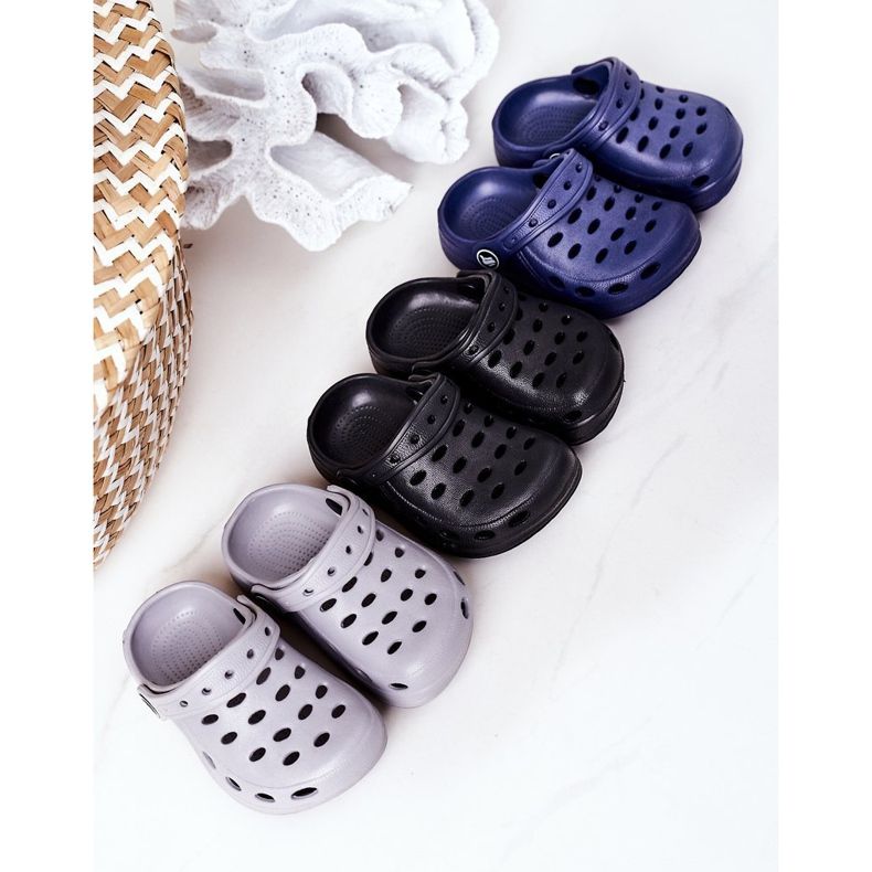 Children's Slippers Foam Kroks Gray Lucas grey 1 Children's Slippers Foam Kroks Gray Lucas grey 1