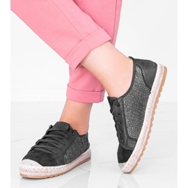 Black Vanilla tied espadrilles 1