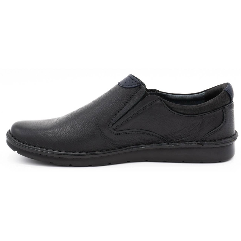 Kampol Black men's slip 20/5 shoes 1 Kampol Black men's slip 20/5 shoes 1