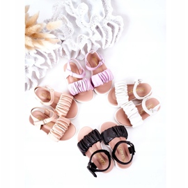 FR1 Children's Black Aimy Sandals With Velcro 4