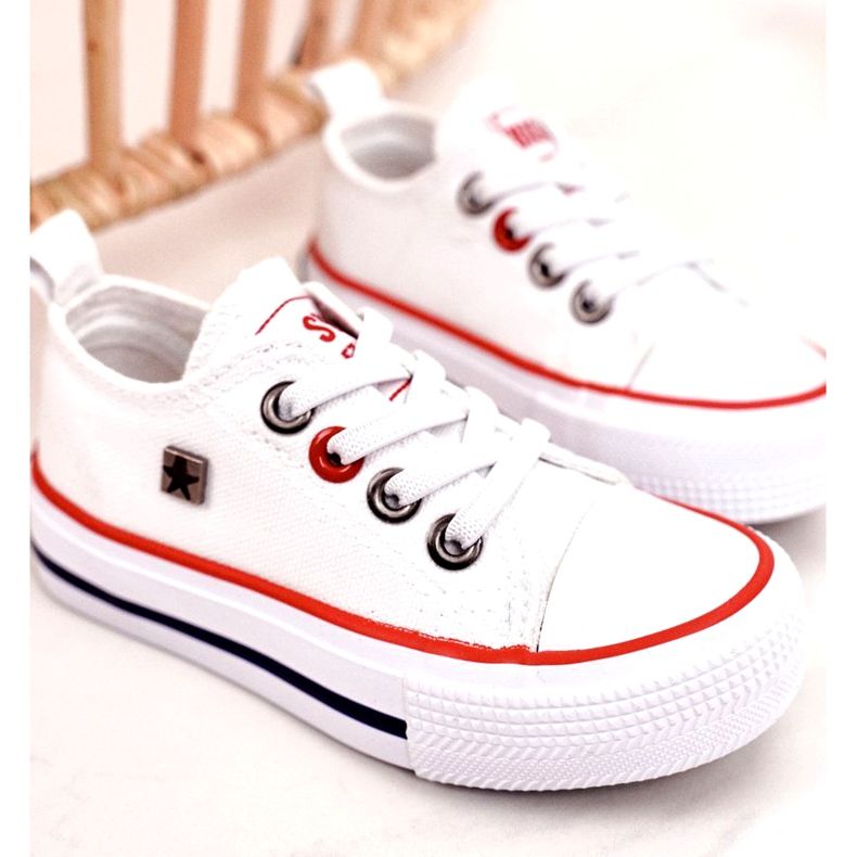 Children's Classic Low Sneakers Big Star HH374089 White 4 Children's Classic Low Sneakers Big Star HH374089 White 4