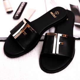 Elegant Women's Slippers Black Nicole Dilmah 4
