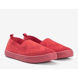 Moab Red Openwork Slip On Sneakers 1