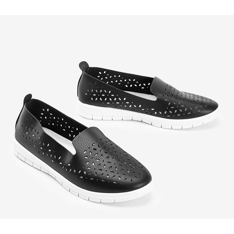 Black Pristina openwork sneakers 1