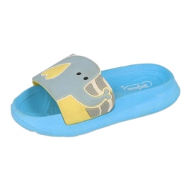 Befado children's foam slippers - blue 152X002 grey 1