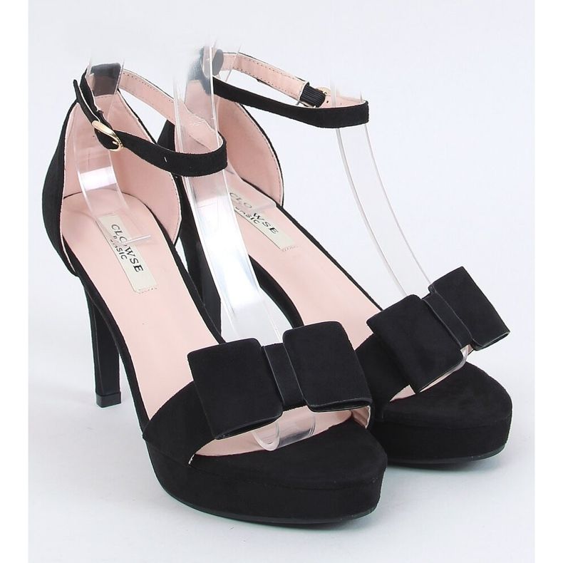 Black 9R32 Black platform sandals 1