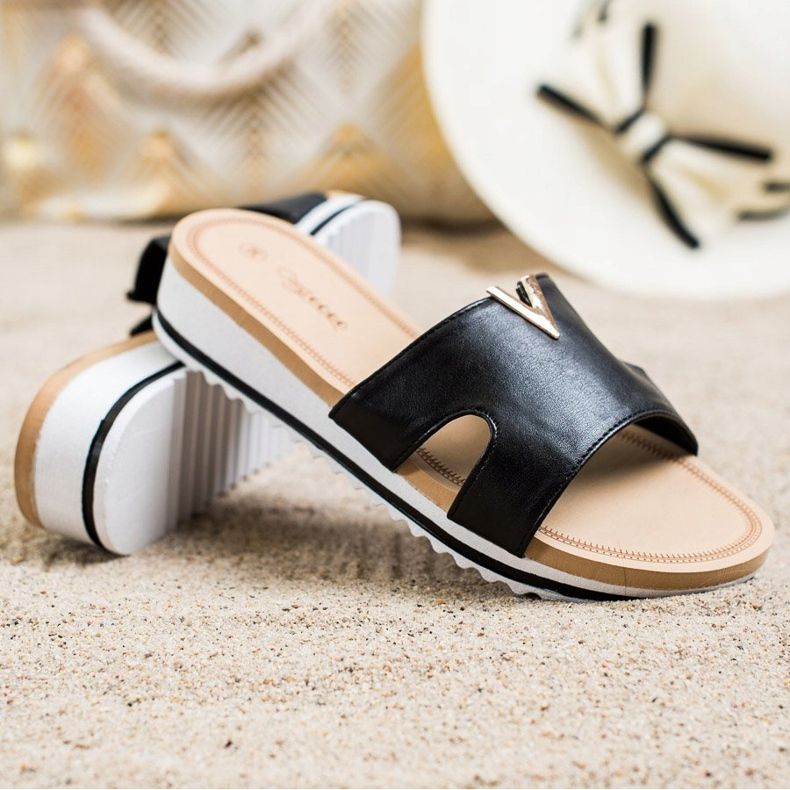 Groto Gogo Classic Comfortable Slippers black 1 Groto Gogo Classic Comfortable Slippers black 1