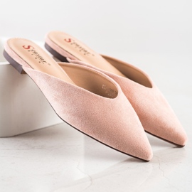 Seastar Spitz Suede Slippers pink 1 Seastar Spitz Suede Slippers pink 1