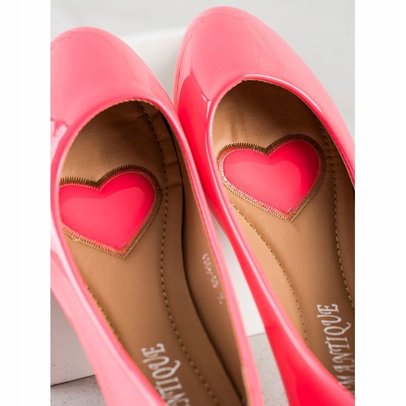 Diamantique Lacquered ballerinas pink 1