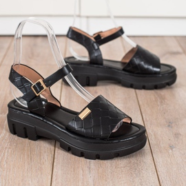 SHELOVET Sandals On The Fashion Platform black 1