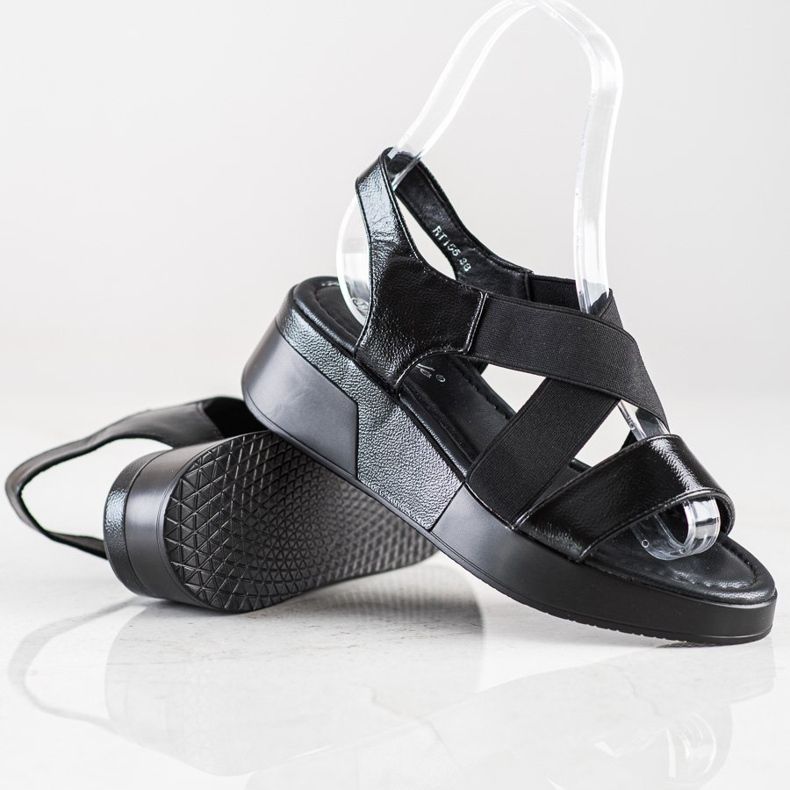 Weide Slip-on Comfortable Sandals black 1