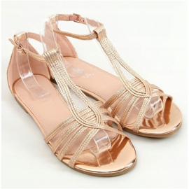 Champagne women's sandals SM0024 Champagne golden 1