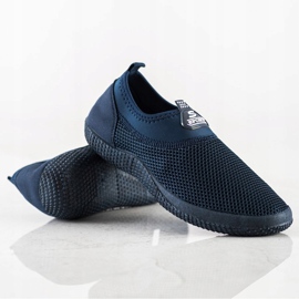 SHELOVET Openwork Slip On Shoes blue 1