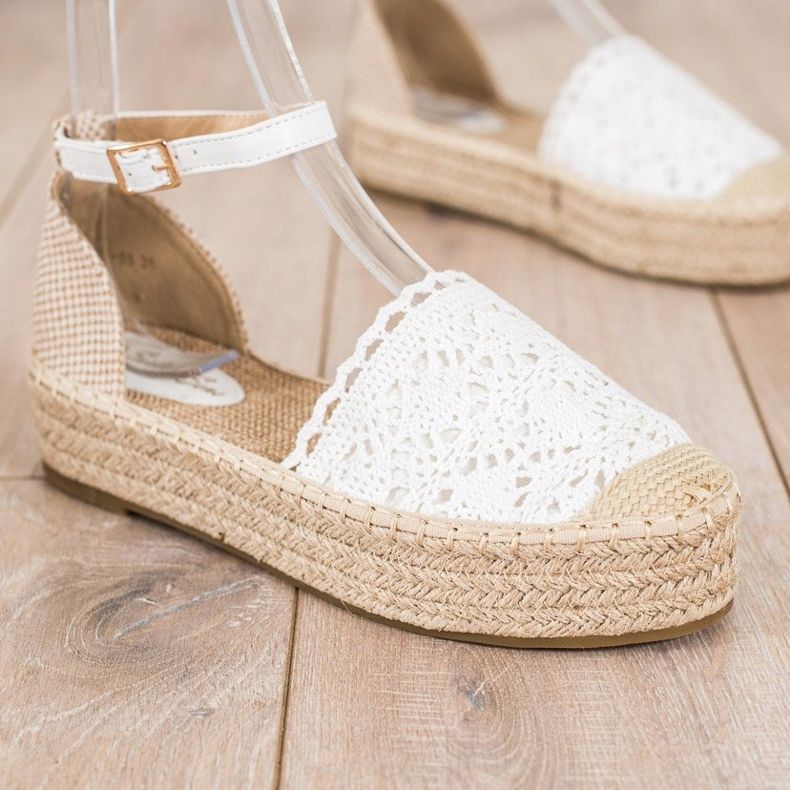 Sixth Sense Espadrilles With Lace Insert white 1