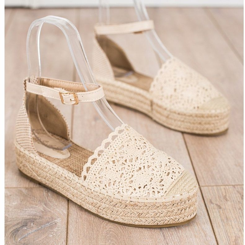Sixth Sense Espadrilles With Lace Insert beige 1