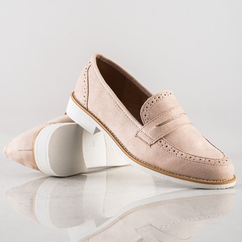 Sun Color Classic suede shoes beige 1