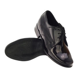 Black varnished boys, communion boys Gregors 429 leather insert 2