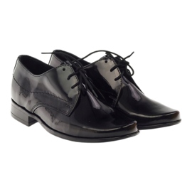 Black varnished boys, communion boys Gregors 429 leather insert 3