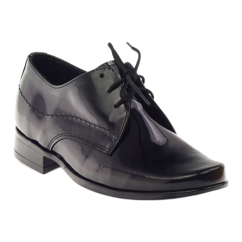 Black varnished boys, communion boys Gregors 429 leather insert 4