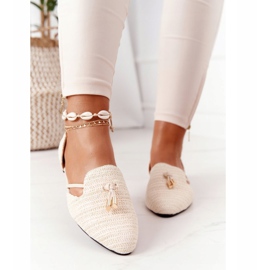 Ballerina Spitz With Braided Line Lu Boo Beige 1