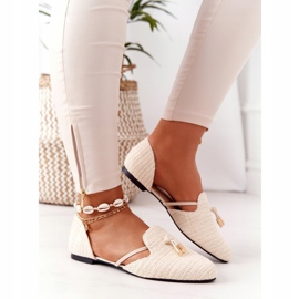 Ballerina Spitz With Braided Line Lu Boo Beige 2