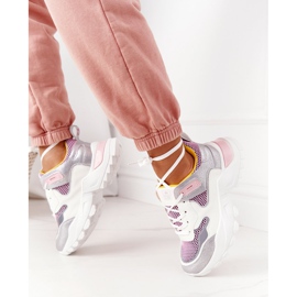 PE1 Women's Sport Shoes Sneakers White-Pink Infinity 2
