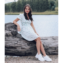 SHELOVET White Sneakers With Pearls 1