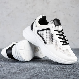 SHELOVET Sneakers With Mesh white 1