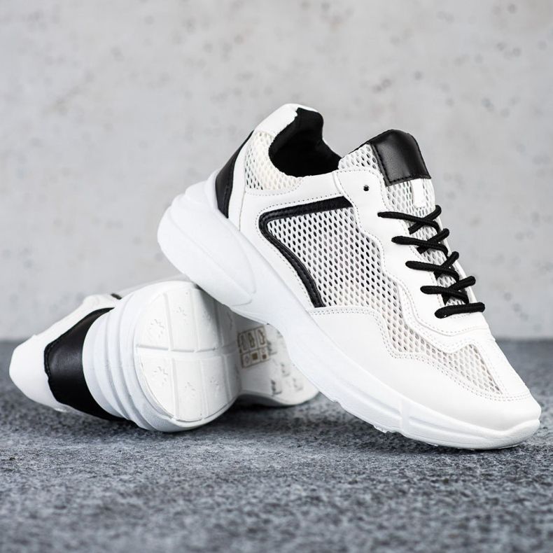 SHELOVET Sneakers With Mesh white 1