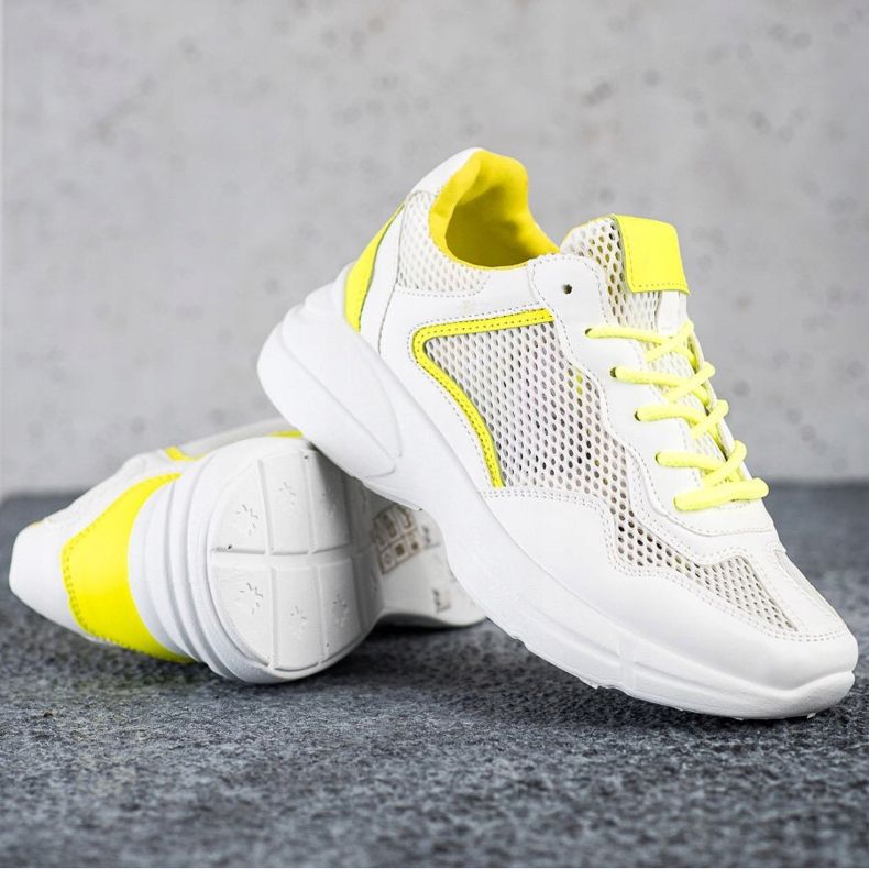 SHELOVET Sneakers With Mesh white 1
