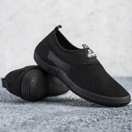 SHELOVET Openwork Slip On Shoes black 1