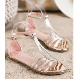 Fama Classic flat sandals golden 1