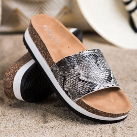 Kayla Slippers On The Platform grey 1