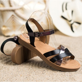 Cm Paris Comfortable Eco Leather Sandals black 1