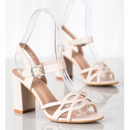 Renda Elegant Sandals On A Bar beige 1