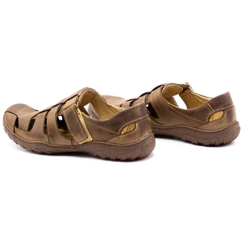 Polbut Men's openwork shoes 237 for summer brown 1