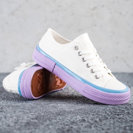 SHELOVET Sneakers On The Purple Platform white 1