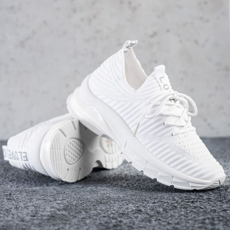 SHELOVET White Sneakers On The Platform 1