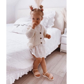 FR1 Children's Sandals With Braided Pink Adella 2