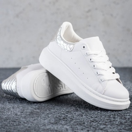 Weide Sneakers With Silver Insert white 1