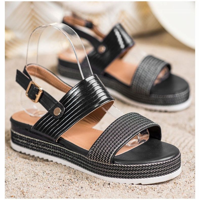 SHELOVET Sandals On The Platform black 1