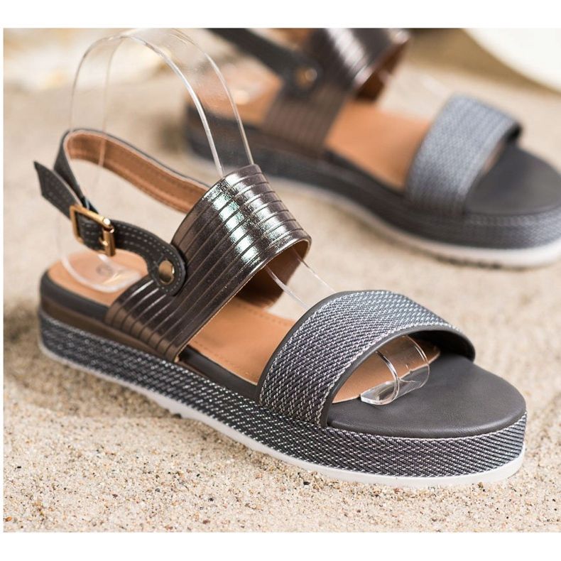 SHELOVET Sandals On The Platform grey 1