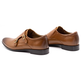 Olivier Leather formal shoes Monki 287LU light brown 6