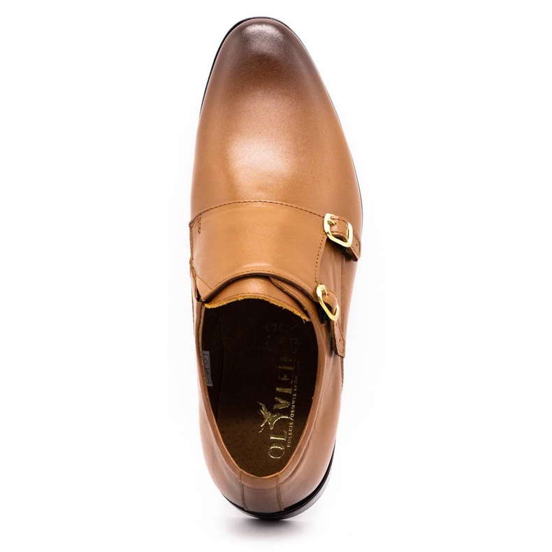 Olivier Leather formal shoes Monki 287LU light brown 7