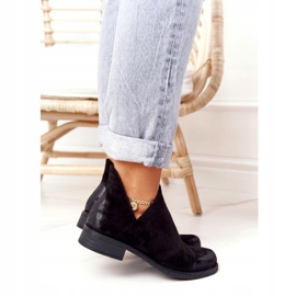 PS1 Black Hillary women's boots with cutouts 2