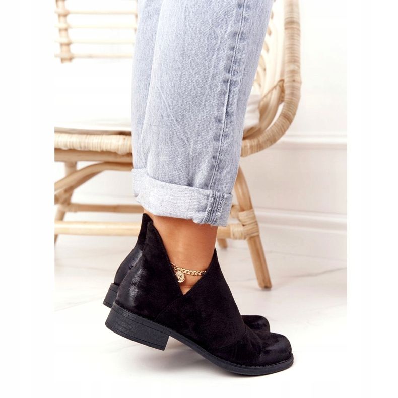 PS1 Black Hillary women's boots with cutouts 2