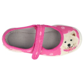 Befado children's slippers 114x456 pink with application 1