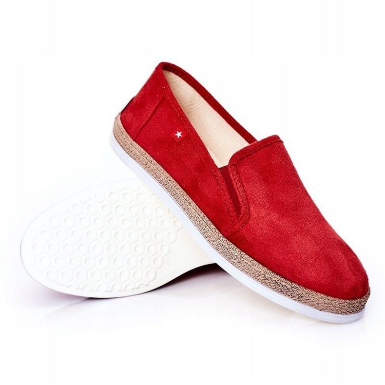 Men's Suede Espadrilles Big Star HH176007 Red 1