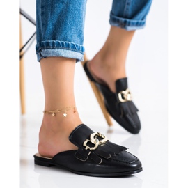 Seastar Stylish Slippers With Ornament black 3